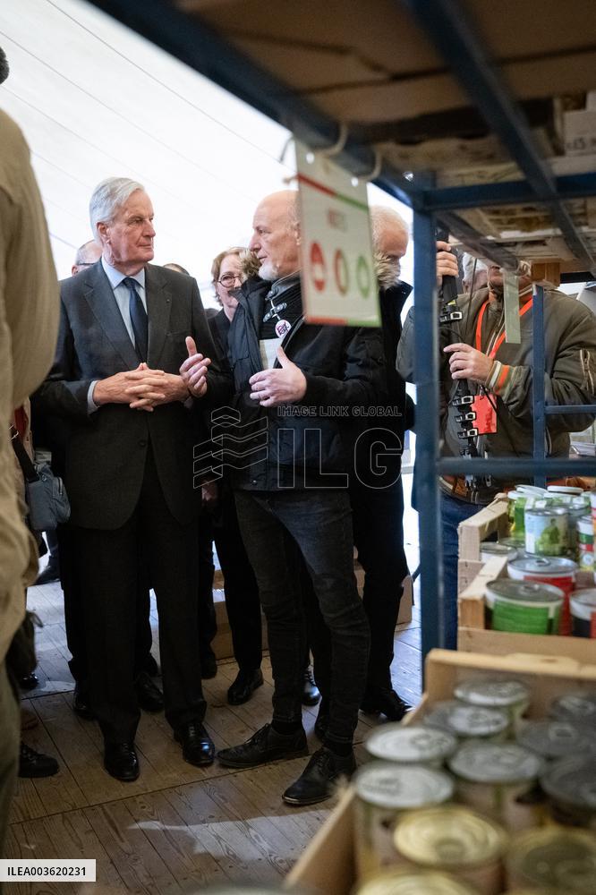 Launch Of 40th Restos Du Coeur Campaign - Gennevilliers