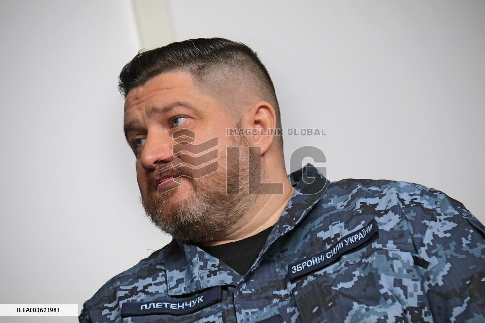 Briefing of Ukrainian Navy spokesperson Dmytro Pletenchuk in Kyiv