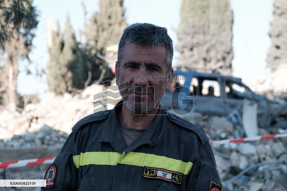 Israeli Airstrike Targets Civil Defense Center In  Baalbek District - Beirut