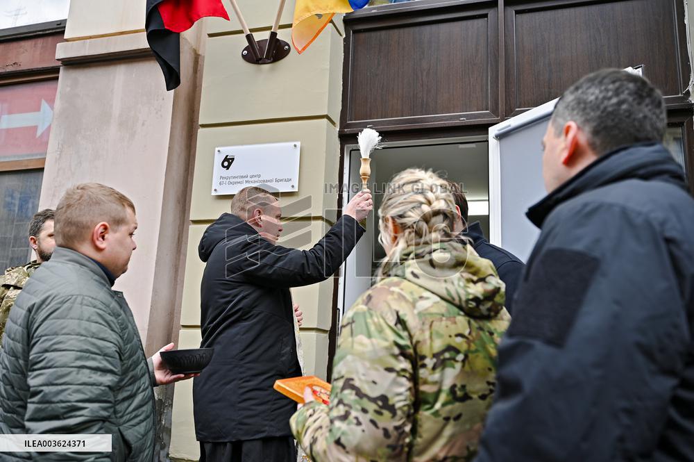 Recruitment centre of Ukraines 67th Mechanized Brigade opened in Lviv