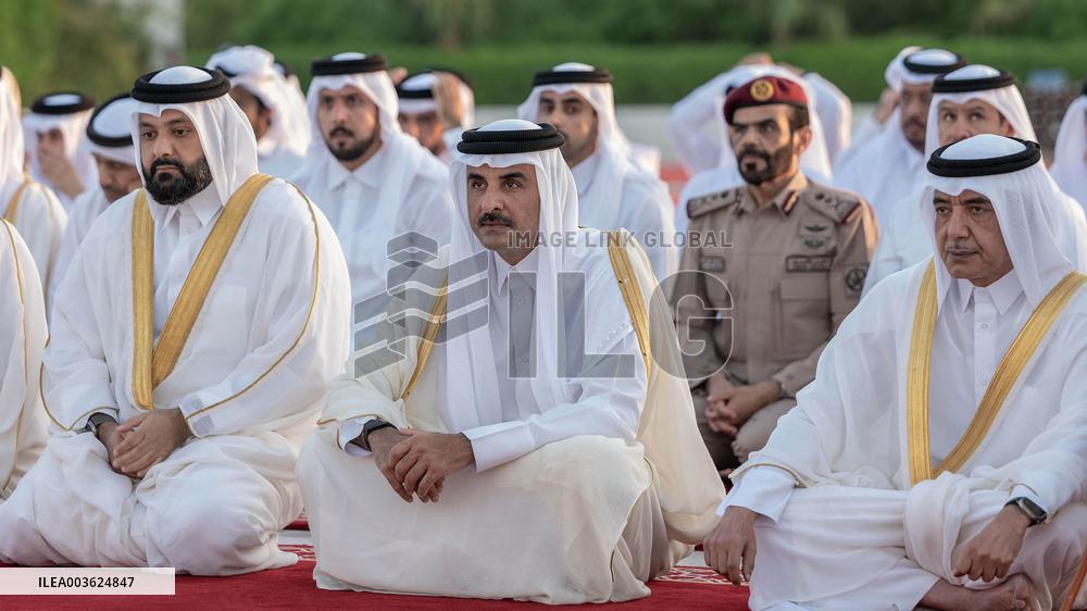 Qatar's Emir Performs Rain-Seeking Prayer - Lusail