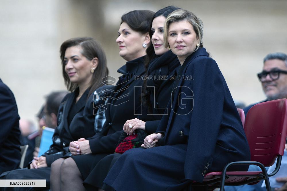 Olena Zelenska Attends the Pope's General Audience - Vatican
