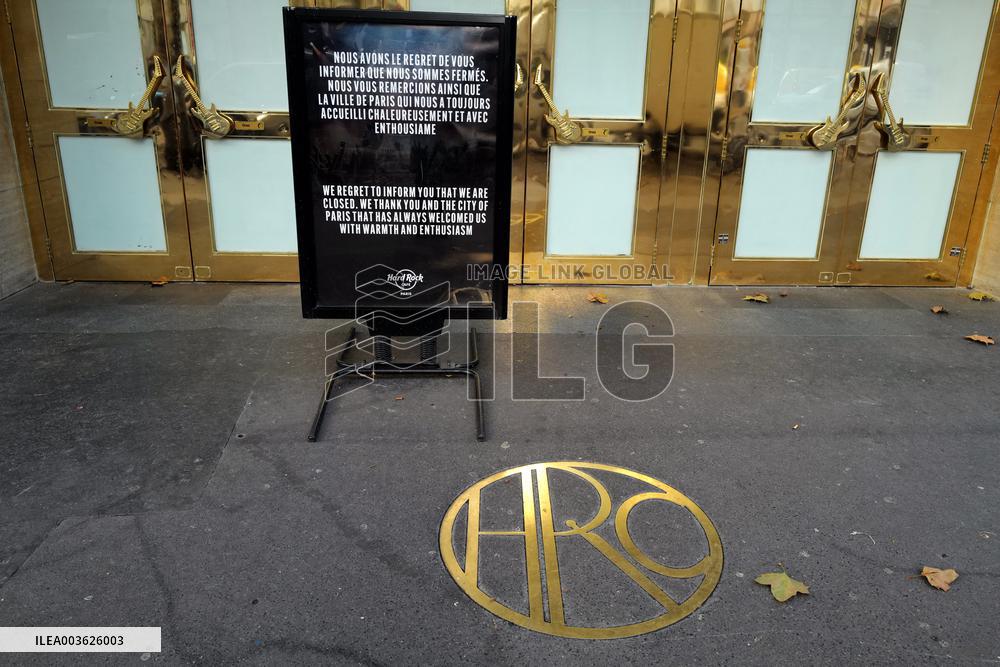 Closing of Last Hard Rock Cafe in France - Paris