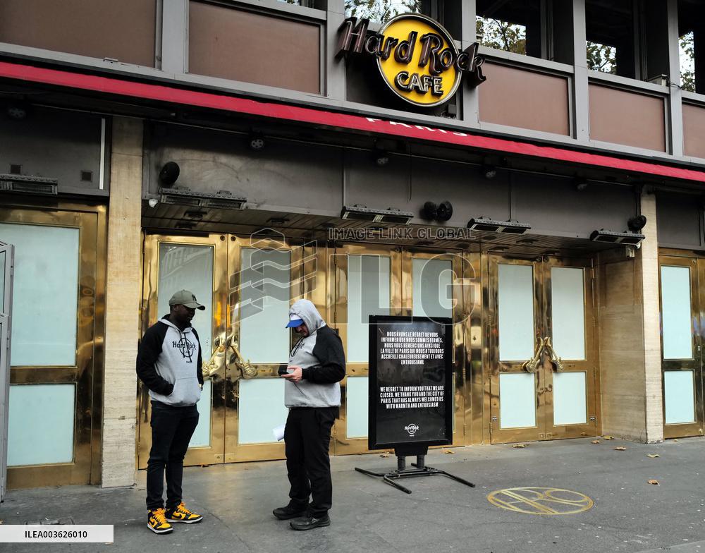 Closing of Last Hard Rock Cafe in France - Paris