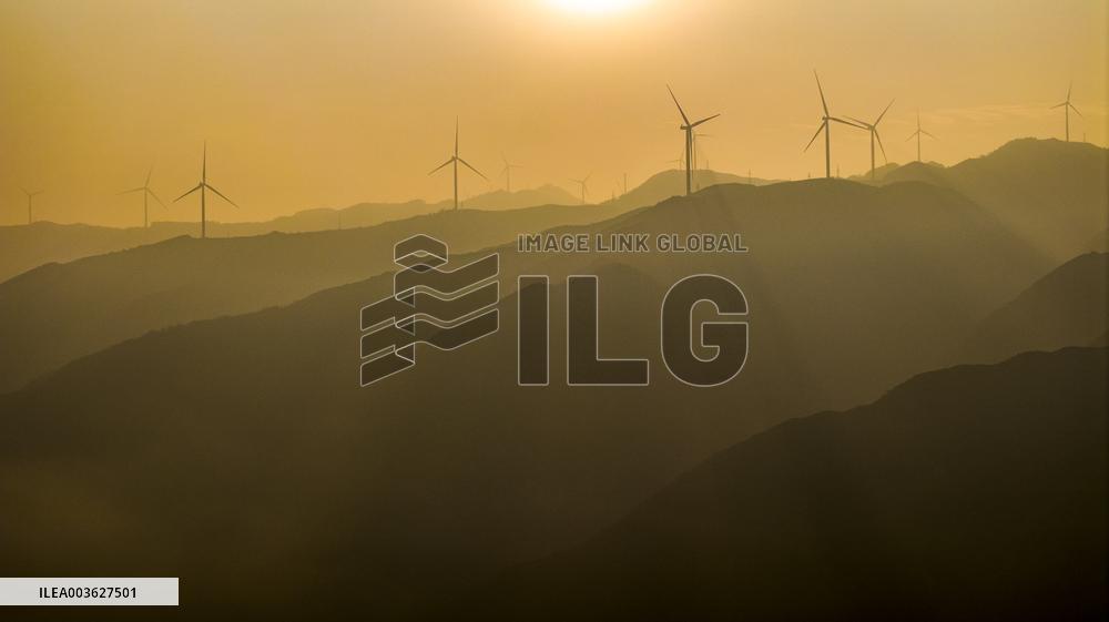 Zhongtiao Mountain Wind Farm in Yuncheng
