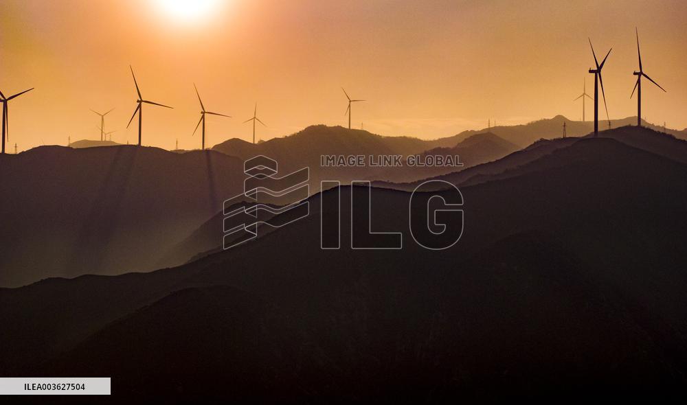 Zhongtiao Mountain Wind Farm in Yuncheng