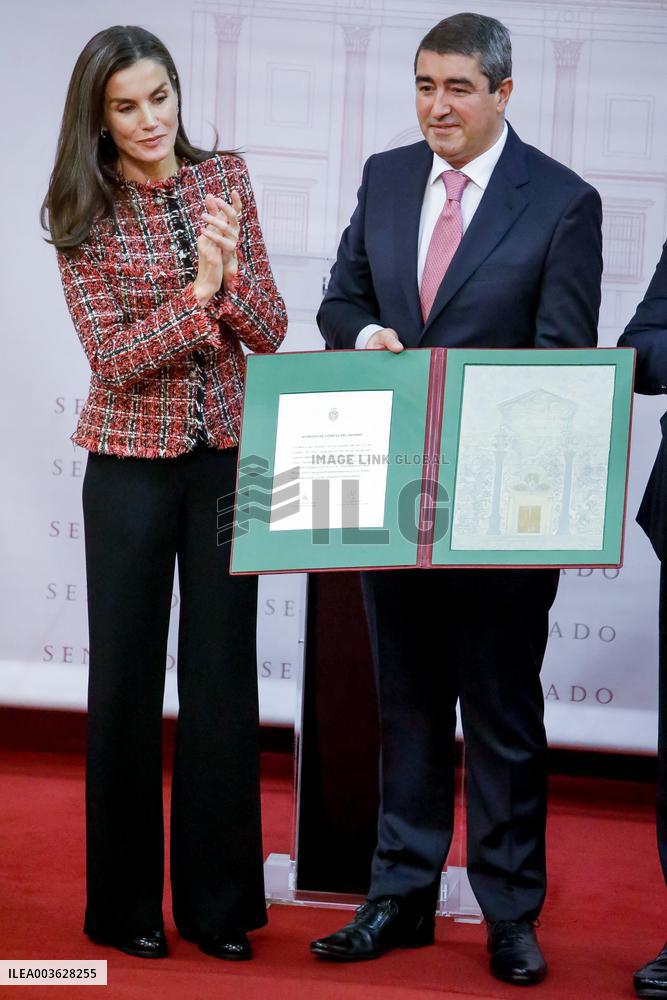 Queen Letizia Presides Over Luis Carandell Awards - Madrid