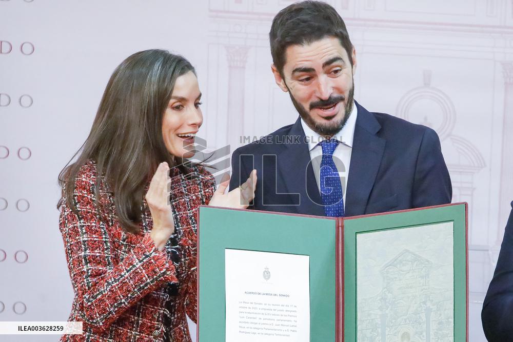 Queen Letizia Presides Over Luis Carandell Awards - Madrid