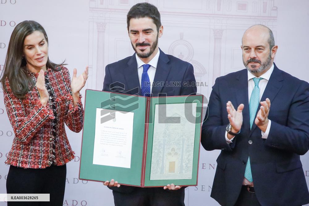 Queen Letizia Presides Over Luis Carandell Awards - Madrid