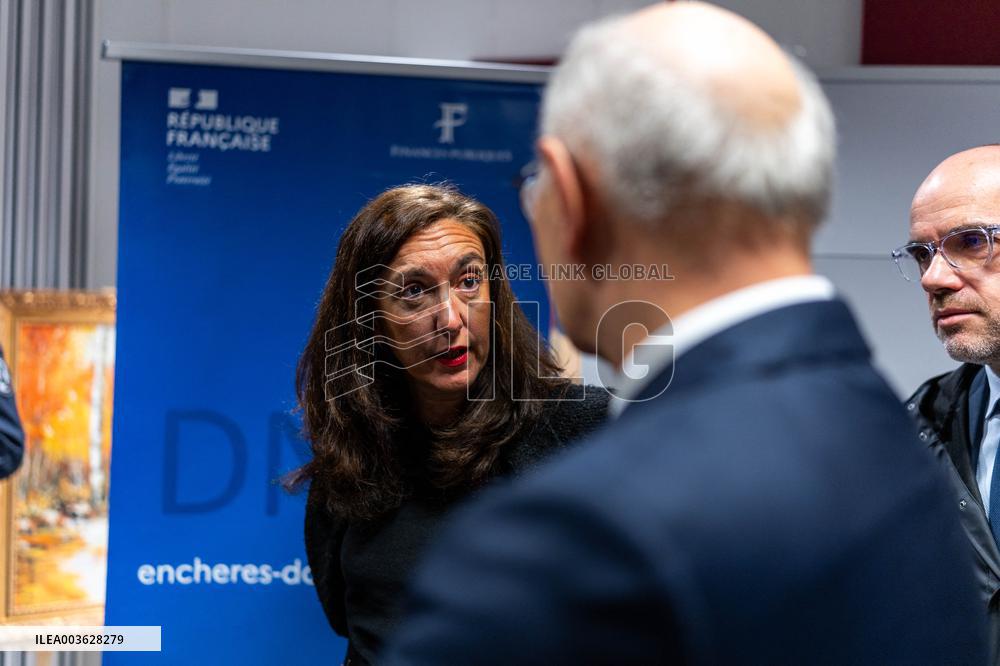 Didier Migaud Visit To The Premises Of The Judicial Police - Paris