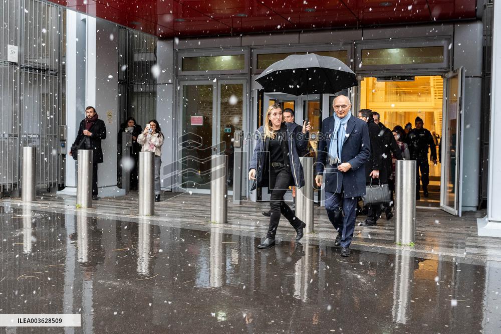 Didier Migaud Visit To The Premises Of The Judicial Police - Paris