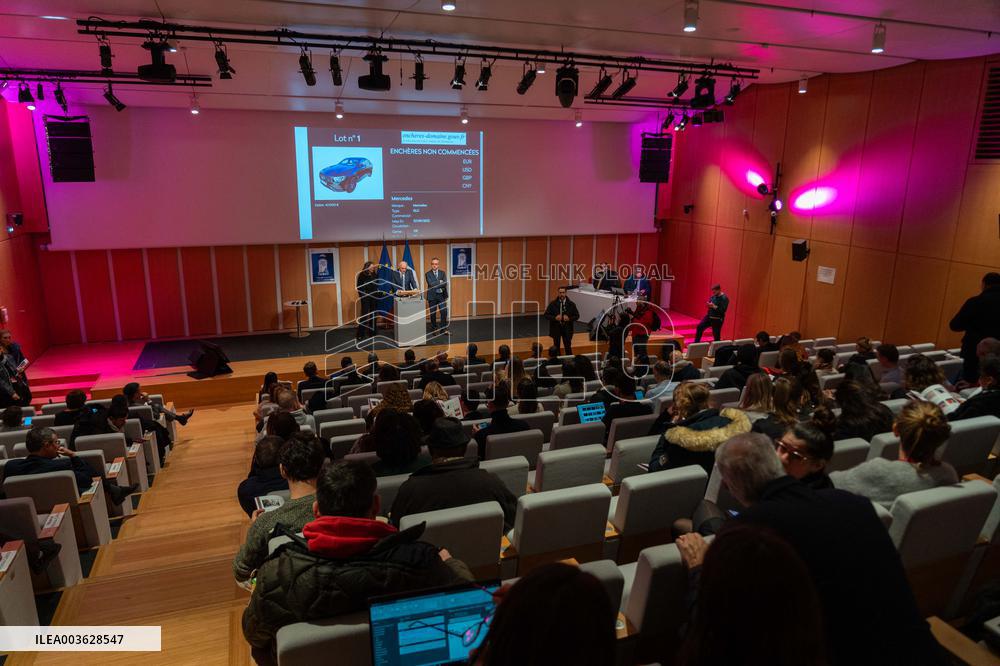 Didier Migaud Visit To The Premises Of The Judicial Police - Paris