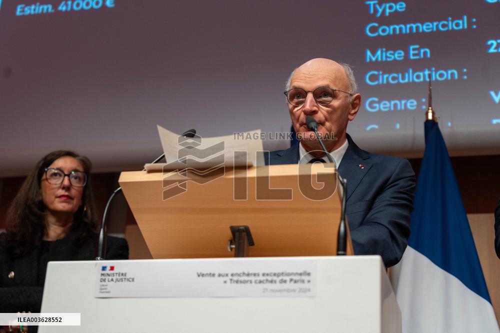 Didier Migaud Visit To The Premises Of The Judicial Police - Paris