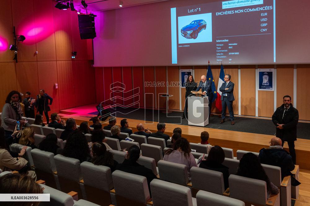 Didier Migaud Visit To The Premises Of The Judicial Police - Paris