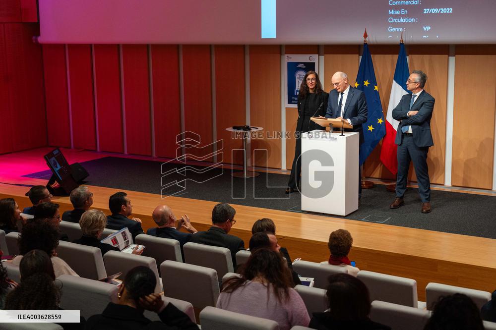 Didier Migaud Visit To The Premises Of The Judicial Police - Paris