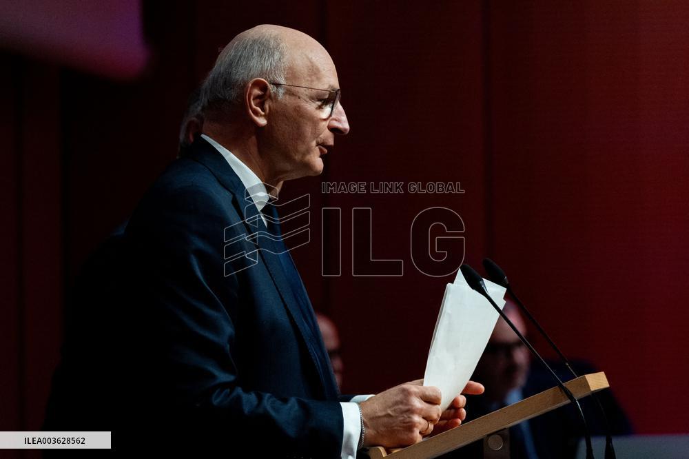 Didier Migaud Visit To The Premises Of The Judicial Police - Paris