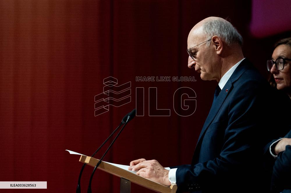 Didier Migaud Visit To The Premises Of The Judicial Police - Paris