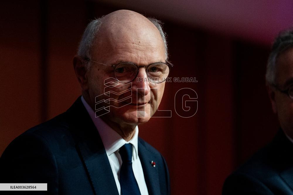 Didier Migaud Visit To The Premises Of The Judicial Police - Paris