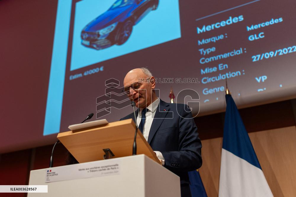 Didier Migaud Visit To The Premises Of The Judicial Police - Paris