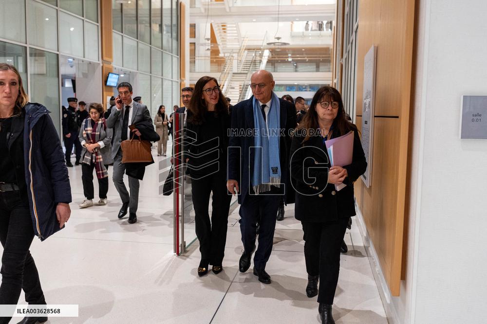 Didier Migaud Visit To The Premises Of The Judicial Police - Paris
