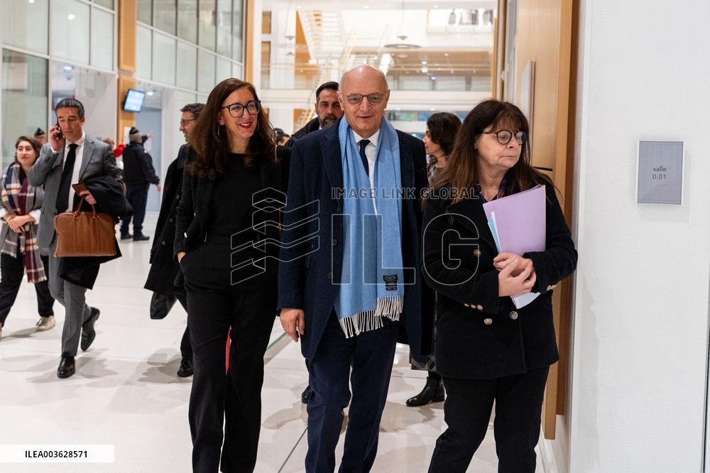 Didier Migaud Visit To The Premises Of The Judicial Police - Paris