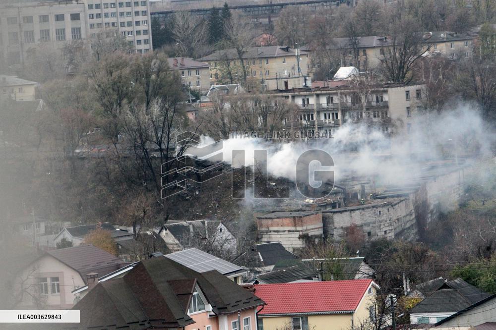 Dnipro after Russian missile attack on November 21, 2024