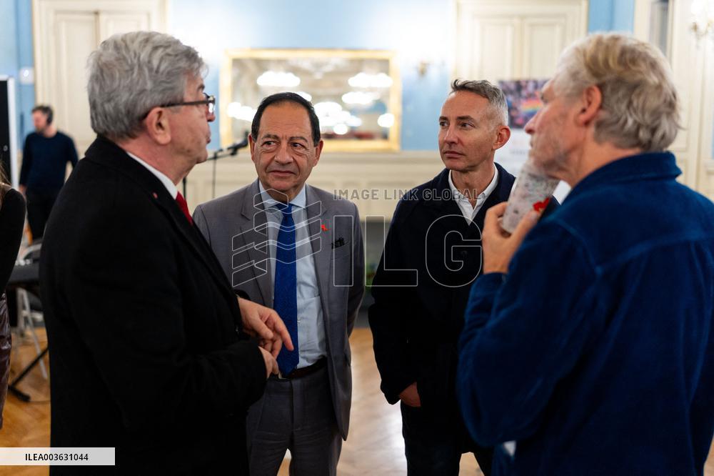 Jean-Luc Melenchon At An LGBT Event - Paris