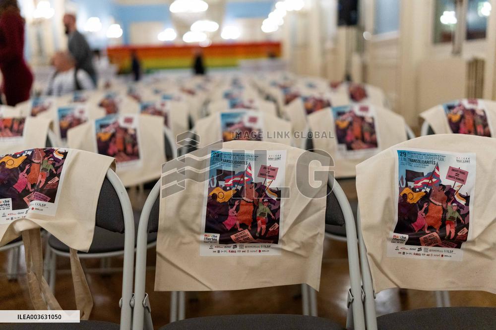Jean-Luc Melenchon At An LGBT Event - Paris