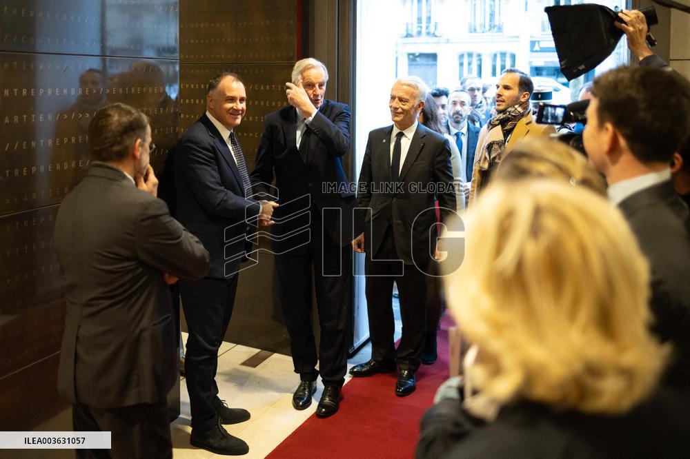 Michel Barnier visits the France-Italy-Germany MEDEF Trilateral business forum - Paris