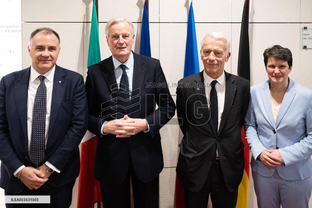 Michel Barnier visits the France-Italy-Germany MEDEF Trilateral business forum - Paris