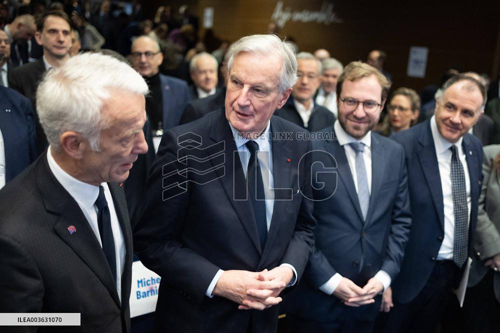 Michel Barnier visits the France-Italy-Germany MEDEF Trilateral business forum - Paris