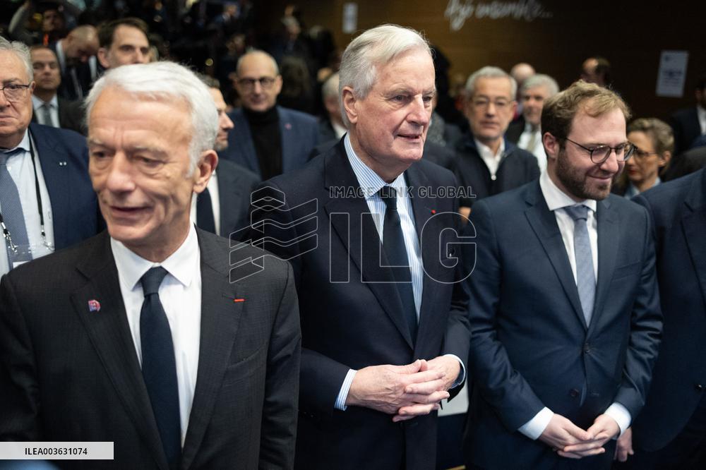 Michel Barnier visits the France-Italy-Germany MEDEF Trilateral business forum - Paris