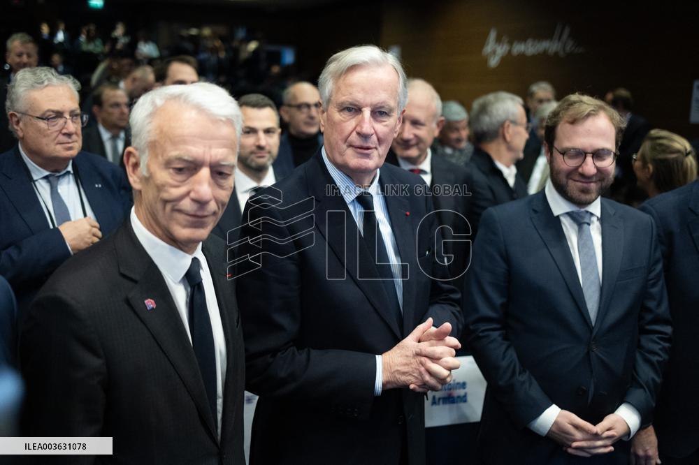 Michel Barnier visits the France-Italy-Germany MEDEF Trilateral business forum - Paris