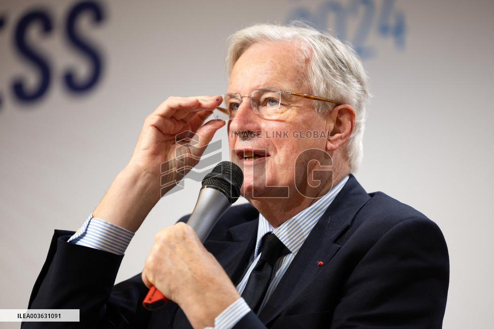Michel Barnier visits the France-Italy-Germany MEDEF Trilateral business forum - Paris