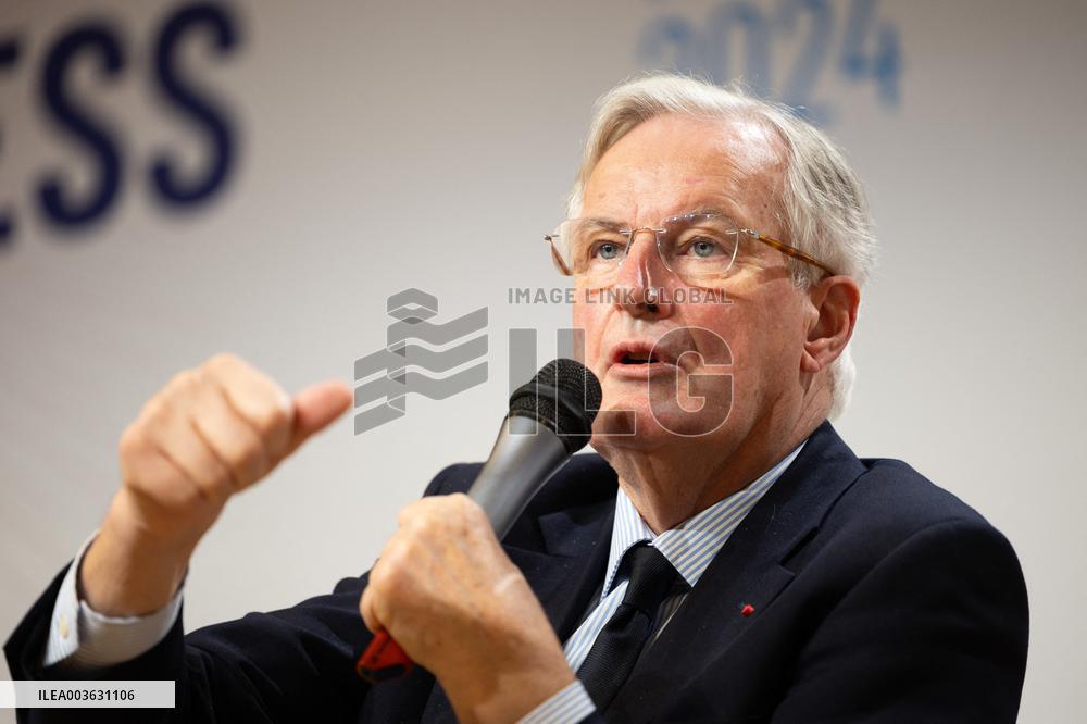 Michel Barnier visits the France-Italy-Germany MEDEF Trilateral business forum - Paris