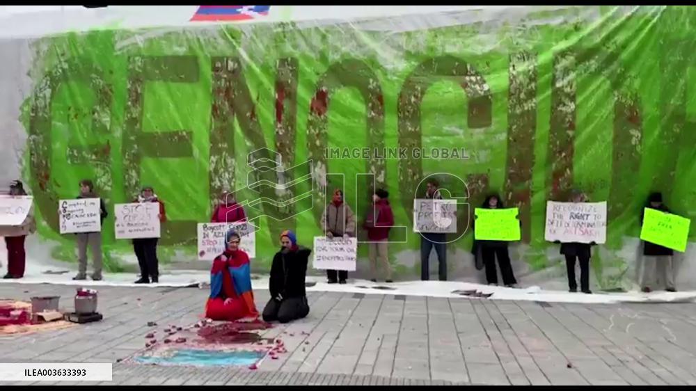 Canada: Montreal Protesters Accuse COP29 Host Azerbaijan Of Greenwashing