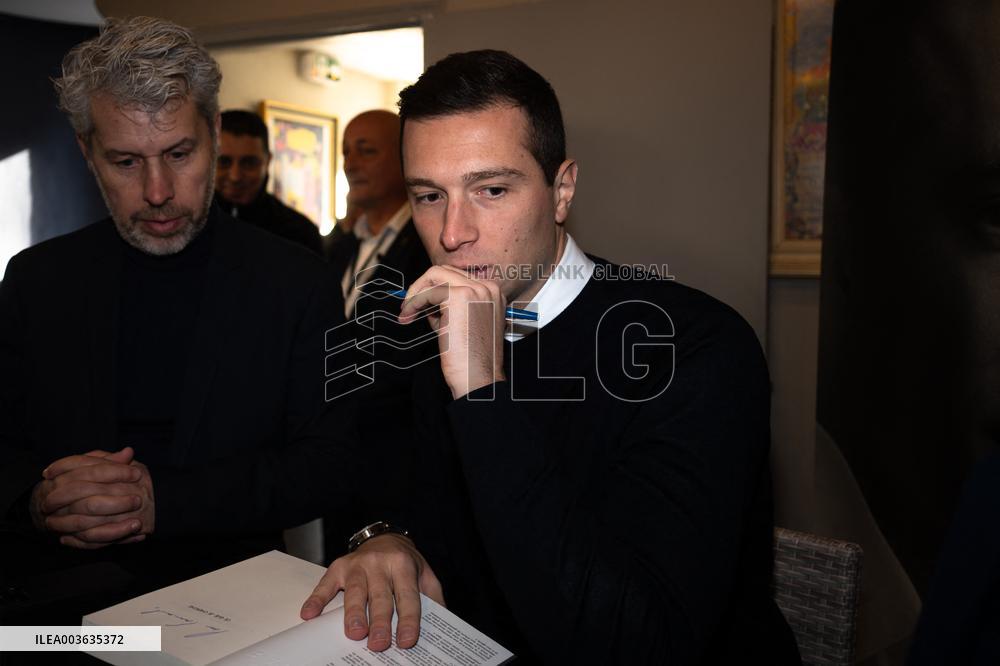 Jordan Bardella at the Inauguration of a New Office of RN - Beaucaire