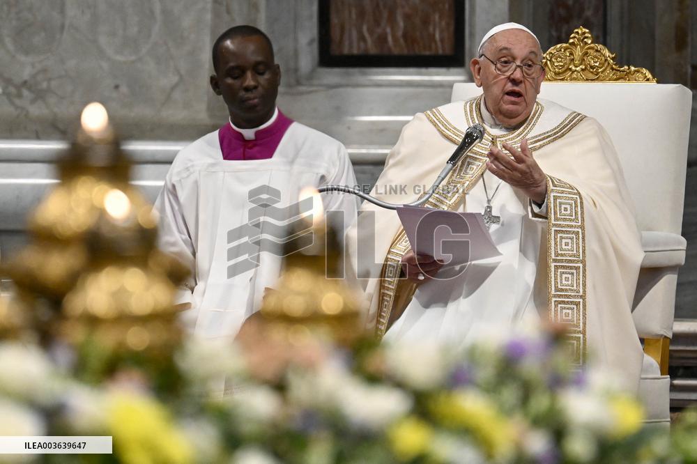 Pope Francis Holds a Mass for World Youth Day - Vatican