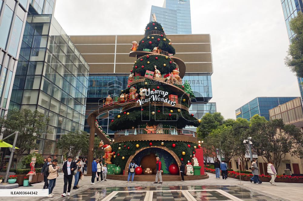 Giant Christmas Tree in Shanghai