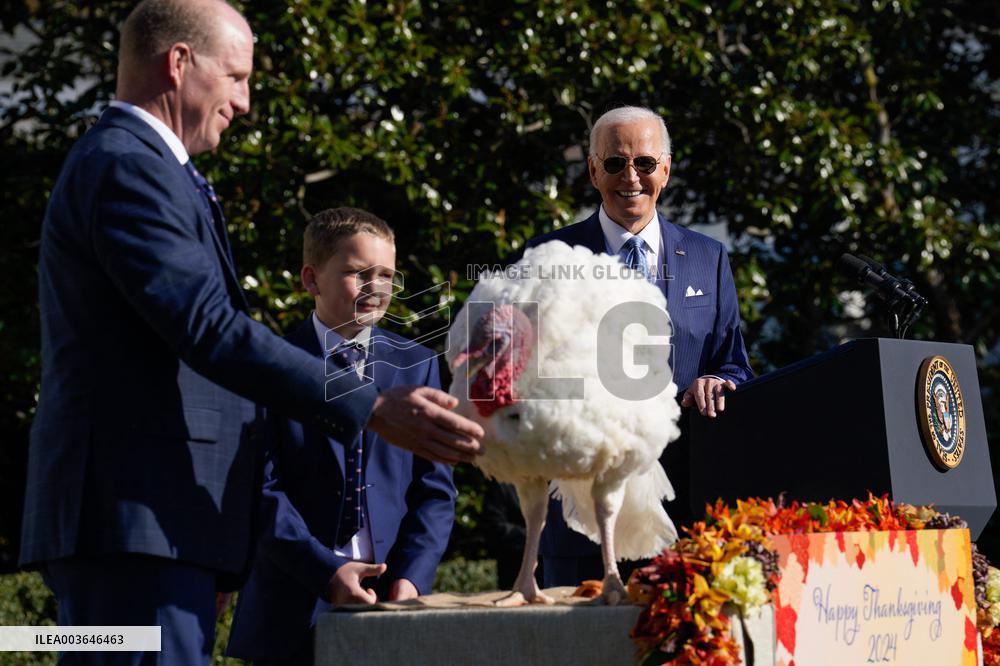 Biden Pardons the Thanksgiving Turkey - Washington