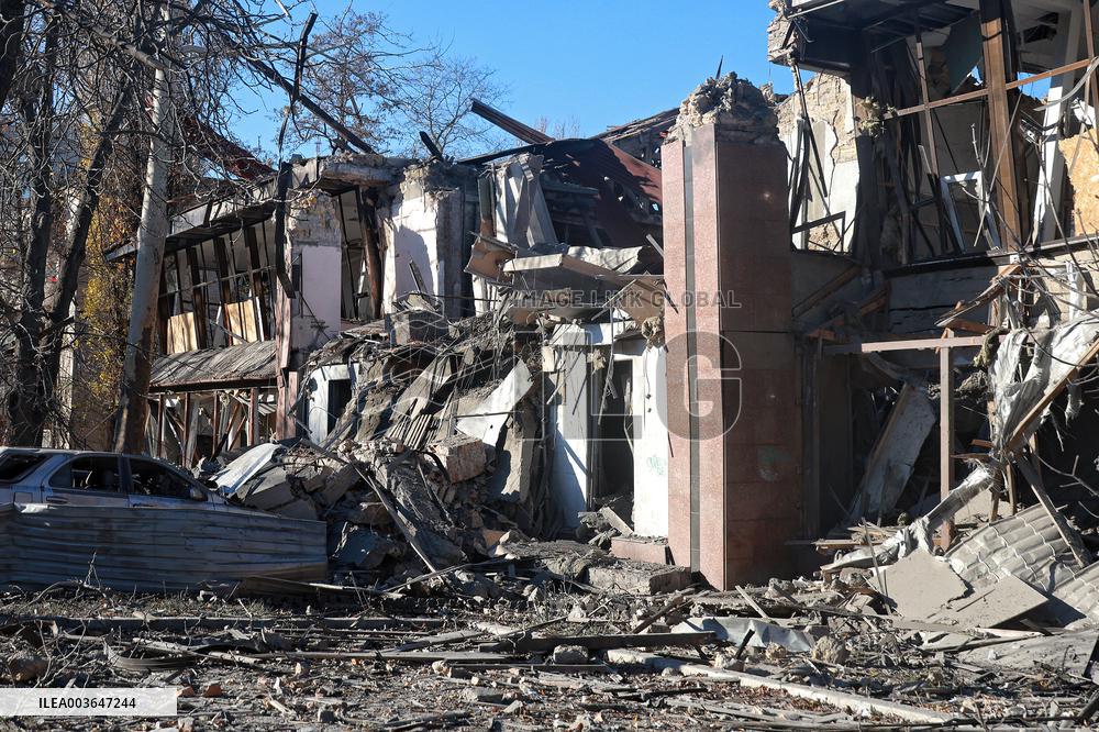 Russian military launch missile strike on central Odesa