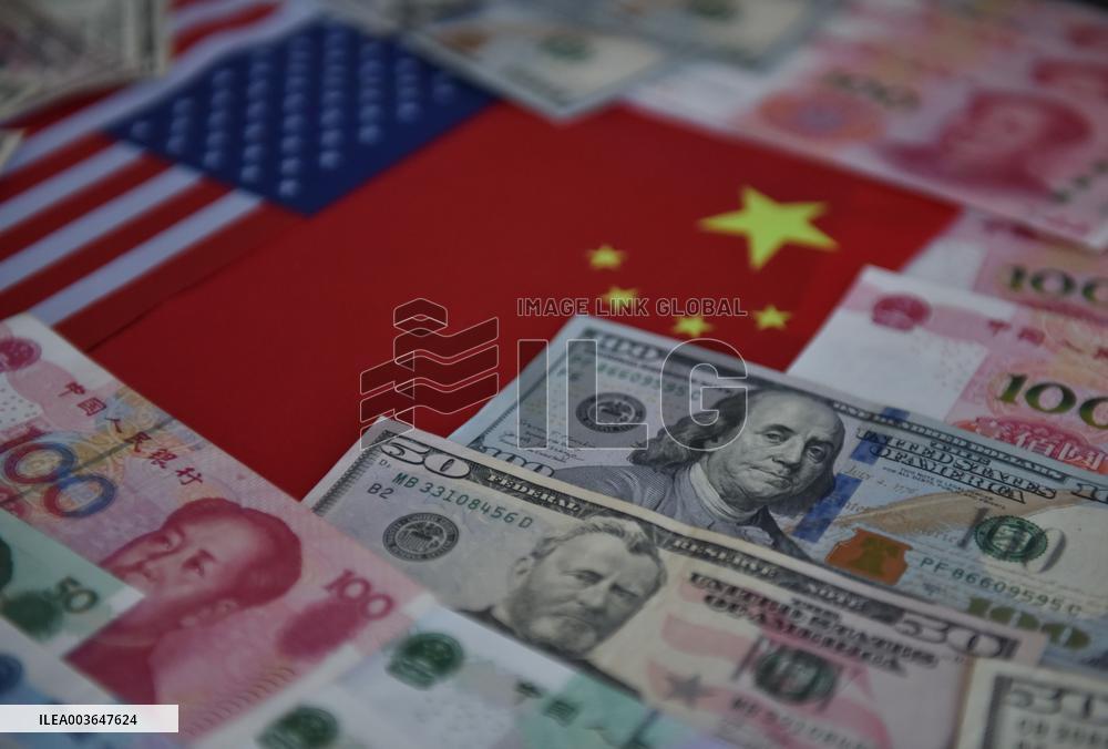 US Dollar and RMB Banknotes