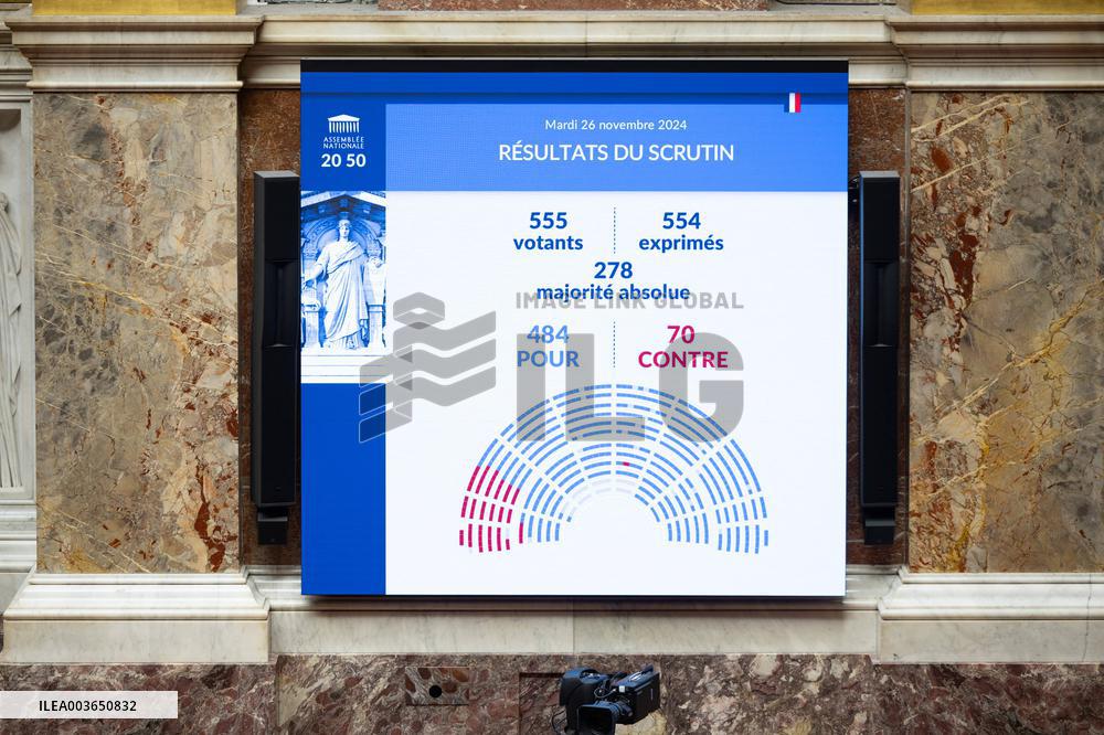 Debate and voting session on the Mercosur free-trade treaty at The National Assembly - Paris
