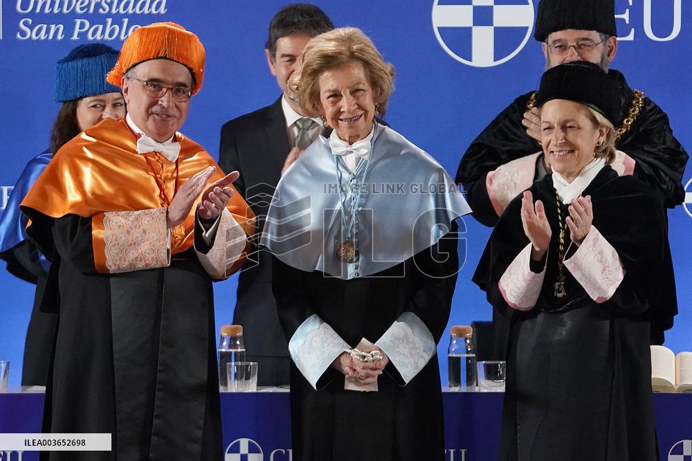 Queen Sofia Made Doctor Honoris Causa - Madrid