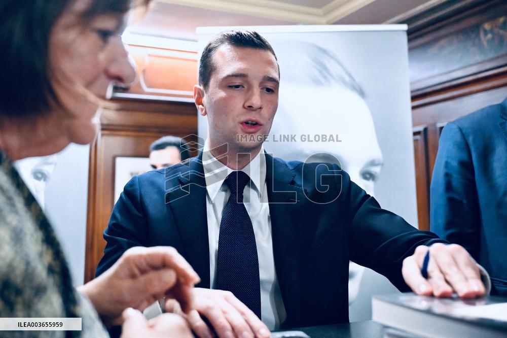 Jordan Bardella Book Signing - Strasbourg