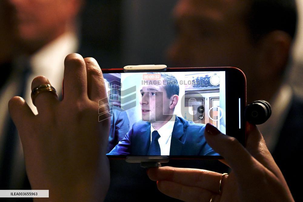 Jordan Bardella Book Signing - Strasbourg