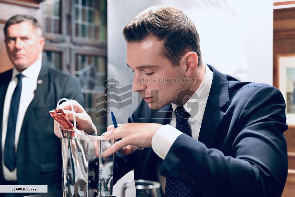 Jordan Bardella Book Signing - Strasbourg