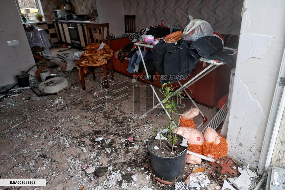 Aftermath of Russian missile attack in Odesa region