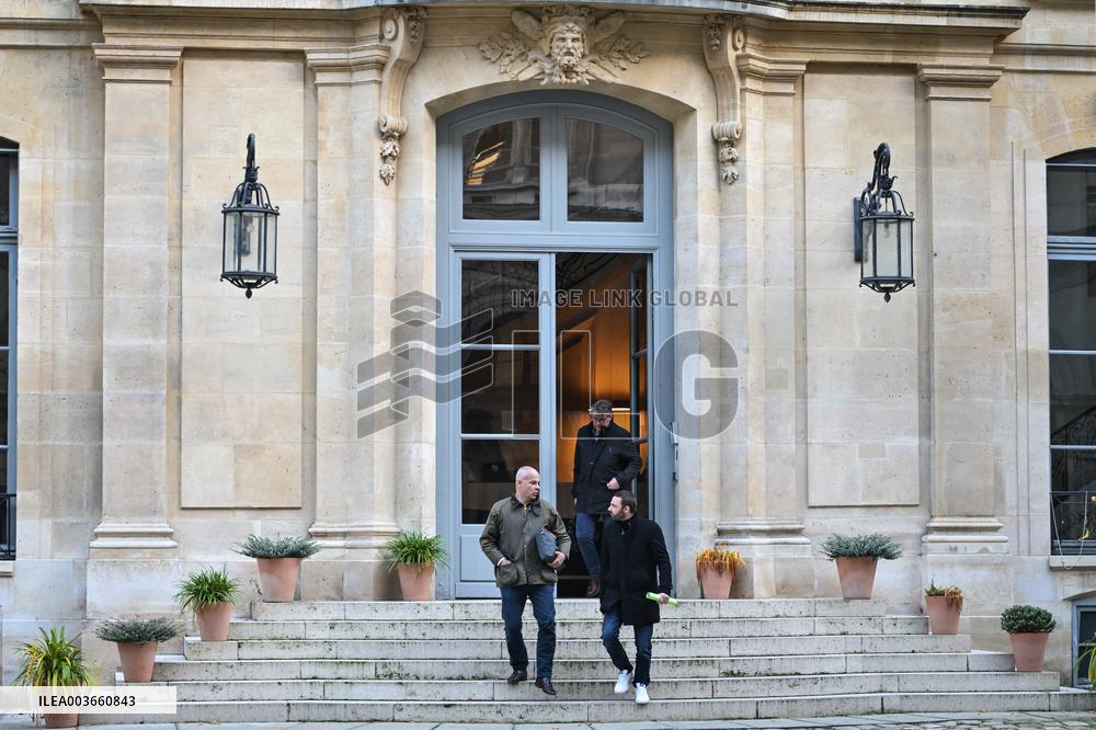 Meeting with French agricultural syndicates at the Ministry of Agriculture in Paris FA