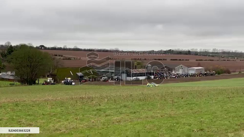 UK: Farmers Stage ‘Go-Slow’ Tractor Protest In Dover Over Inheritance Tax Changes